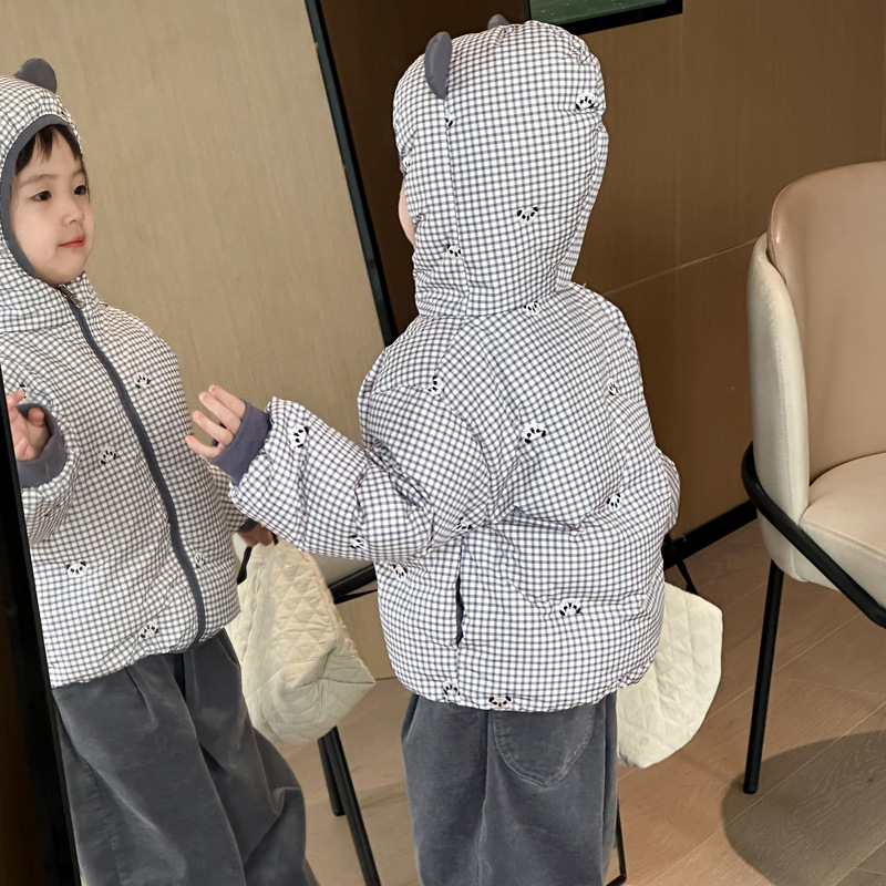 2023 New Boys Girls' Hooded Two Sided Down Baby, Middle and Small Children's Warm Coat_voghion.com