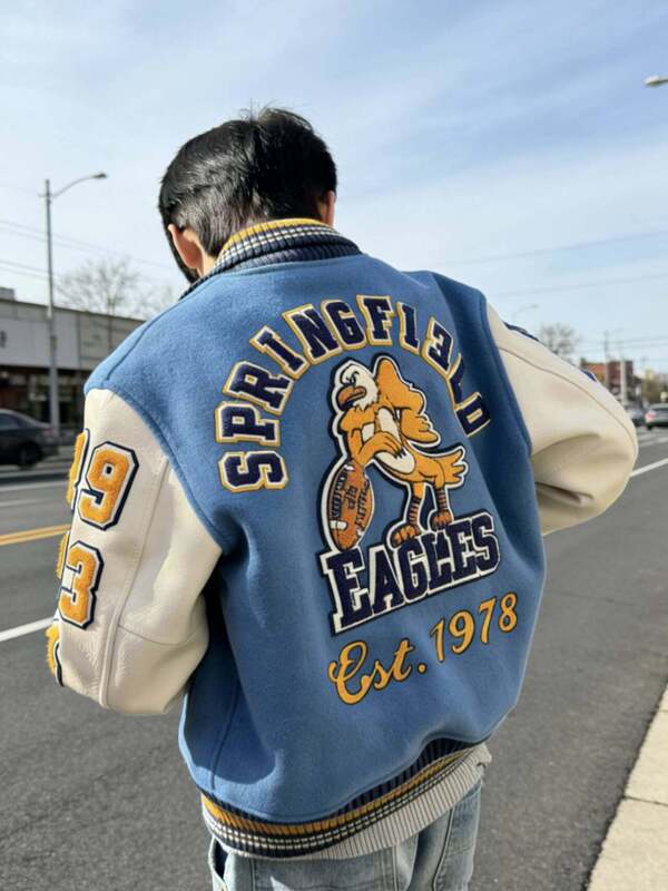 Tōyo Heavy Industries High-End Version Eagle Towel Vibe Embroidered Baseball Jacket Cotton-Padded Short Jacket for Men and Women