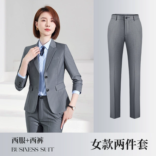 【Female】 Gray suit+pants
