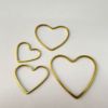 Accessory, handle, brass copper pendant heart-shaped, handmade