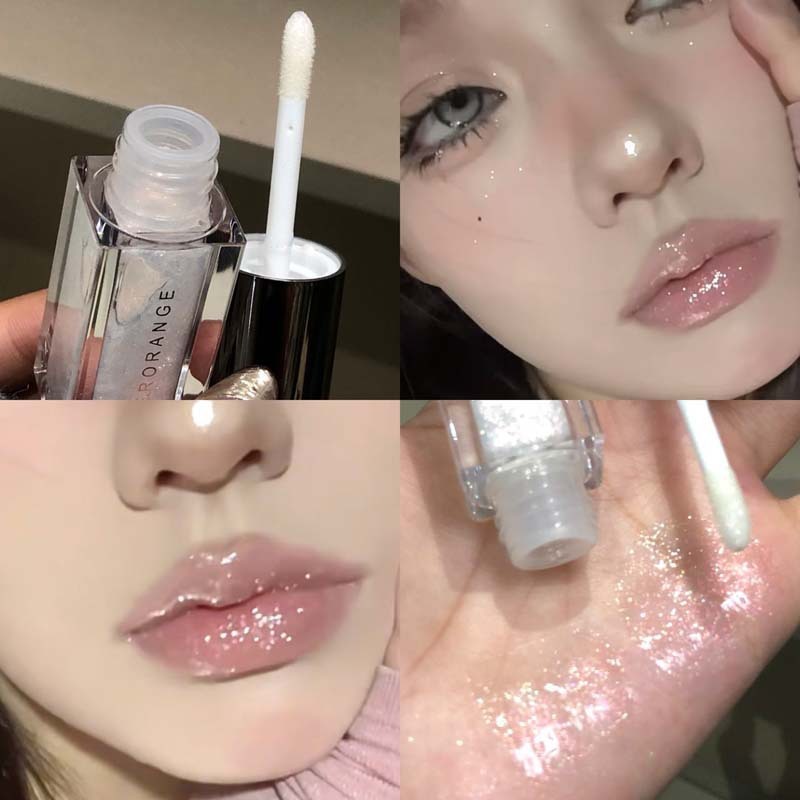 星辉棱彩莹亮唇蜜珠光细闪亮嘟嘟唇女莹润水光镜面显白提气色唇釉|undefined