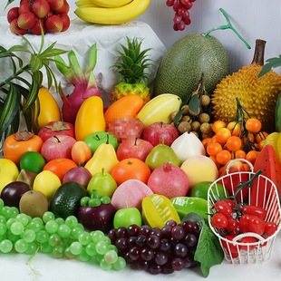 Fruit Fake Vegetable Model Ornaments Props Decoration Fruit Teaching Aids Kidsren Early Education Plastic Apples No