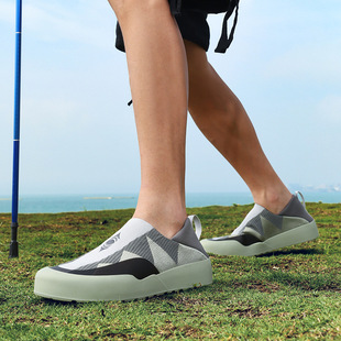 Niaojia Affordable Men's Shoes, Outdoor Hiking Shoes, Breathable Casual Shoes, Laceless Soft Driving Shoes, Breathable and Comfortable