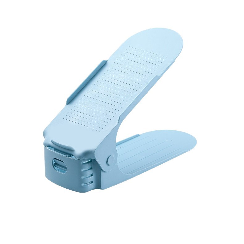 Estante de almacenamiento ajustable de zapatos soporte de zapatos de doble capa dormitorio armario de zapatos acabado estratificado estante de almacenamiento de zapatillas artefacto mágico
