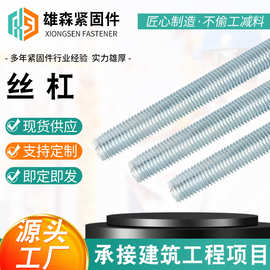 厂家生产热镀锌丝杠M8-M48牙条镀锌全牙螺栓全螺纹螺柱螺纹杆螺杆