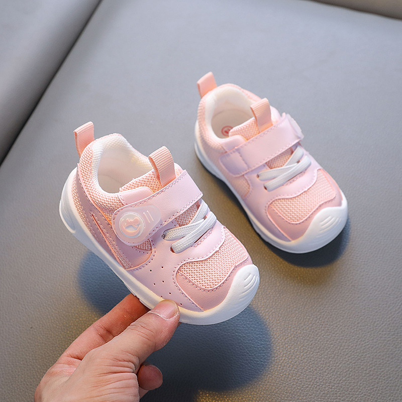 Zapatos para bebés pequeños otoño nuevos zapatos funcionales para bebés femeninos zapatos individuales para niños de suela suave antideslizante modelos de primavera y otoño de 1 a 3 años