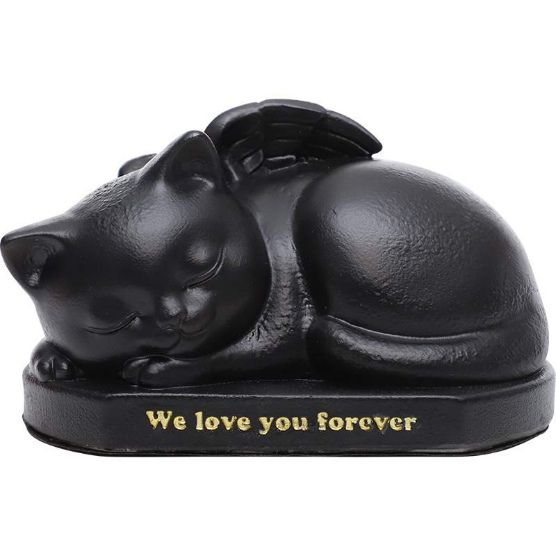 Cute Pet Angel Urn Dog and Cat Memorial Funeral Supplies Urn Commemorative Jar Cross-Border Spot Resin