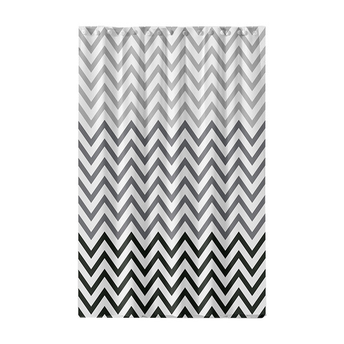 PEVA shower curtain simple black and white wavy bathroom curtain thickened waterproof and mildew-proof bathroom shower partition curtain on behalf of