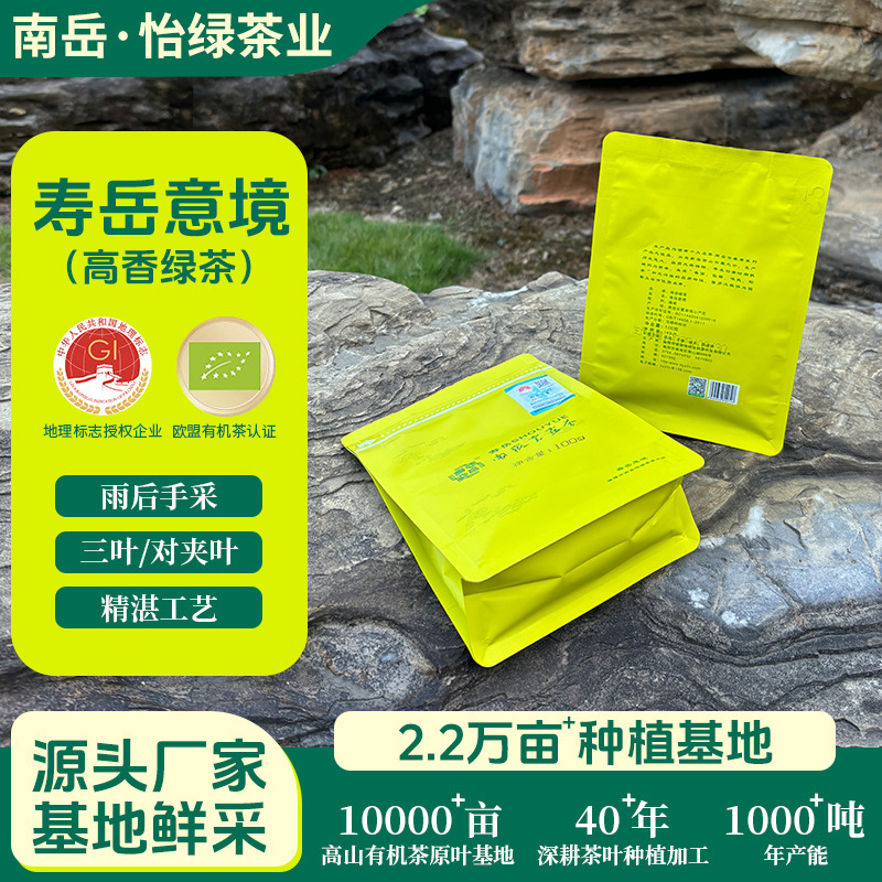 Hunan Wholesale Hengyang Nanyue Cloud Tea Yilu Shouyue Green Tea Bagged 100g High Mountain Tea Spring Tea Hunan Wholesale Hengyang Nanyue Cloud Tea Yilu Shouyue Green Tea Bagged 100g High Mountain Tea Spring Tea