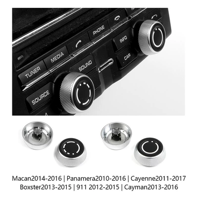 For Porsche volume knob button MacanCayennePanamera911 music switch button 718 (Cab and accessories) - a-volume-knob-with-slot