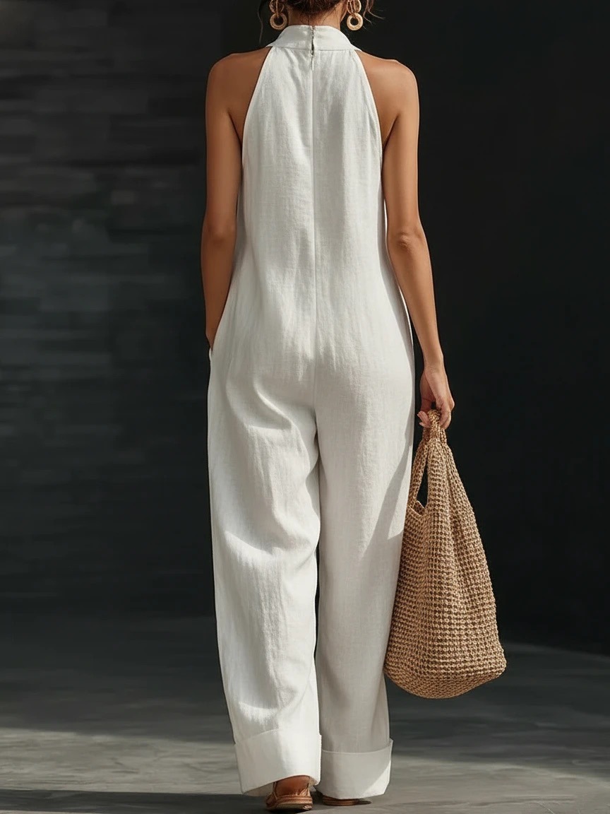 Women's Clothing Women's Sleeveless Jumpsuit Style Best Selling Simple Elegant Comfortable For Formal & Casual_ecoleips.com