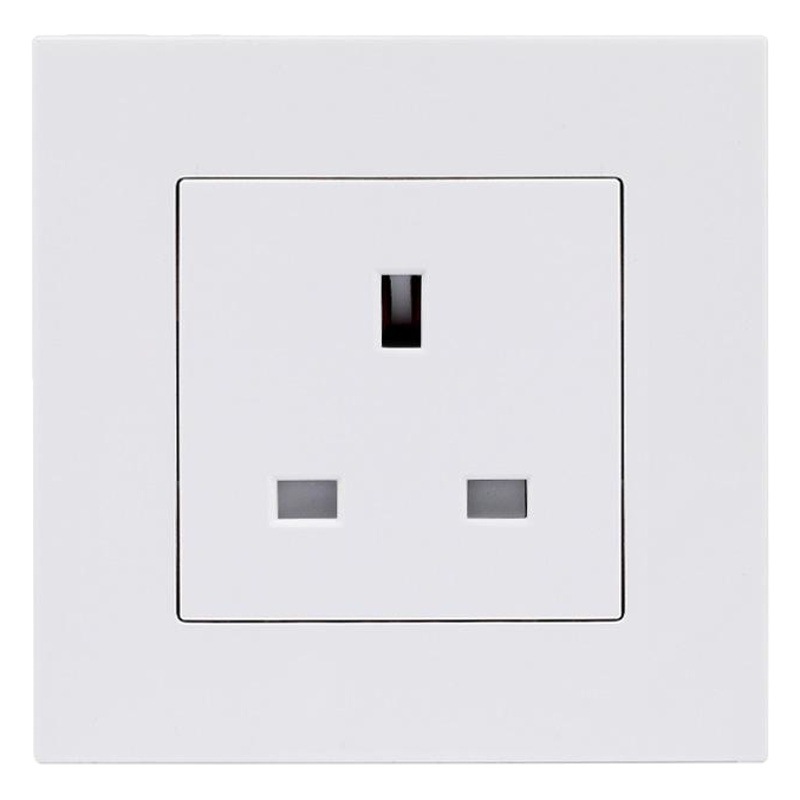 白色13a英標スイッチソケットソケットUSB typeC角穴パネル付き香港マカオ3穴英式ソケット暗