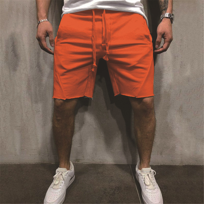 Loose Fit Type Men's Solid Color Casual Sports Loose Men's Bottoms