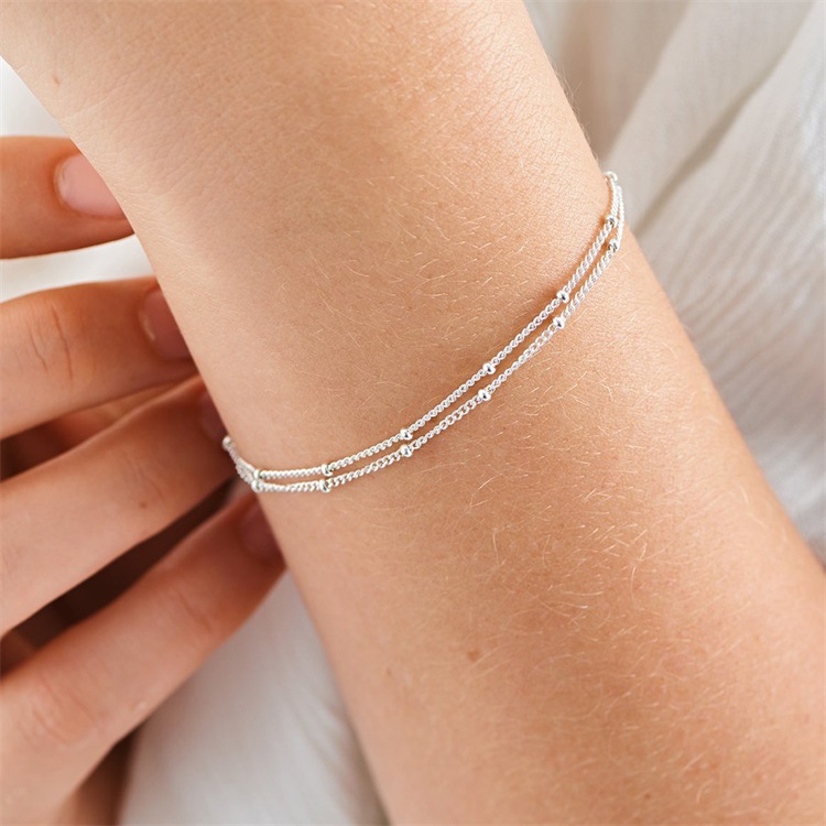 Forme En U Acier Inoxydable Plaqué Or 14K Pas D'Incrustation Bracelets En Masse display picture 3