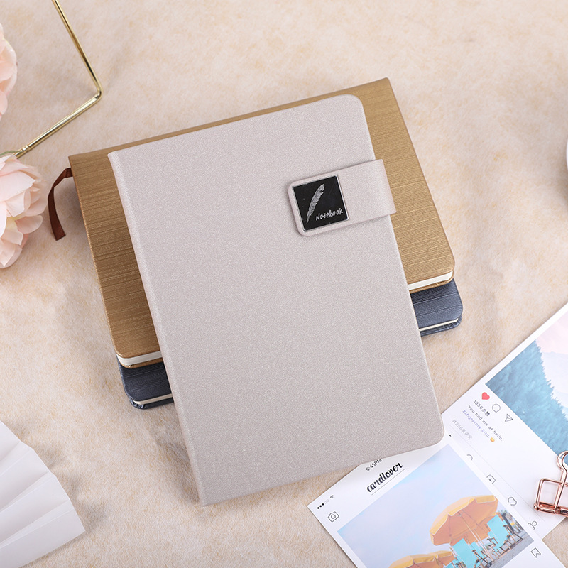 2021 new pattern notebook Magnet Imitation leather business affairs to work in an office Notepad
