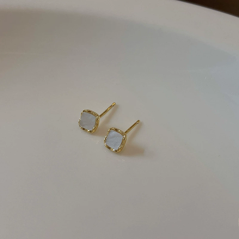 Серебряная игла из жемчуга, стильные универсальные серьги, образец серебро 925, простой и элегантный дизайн, оптом