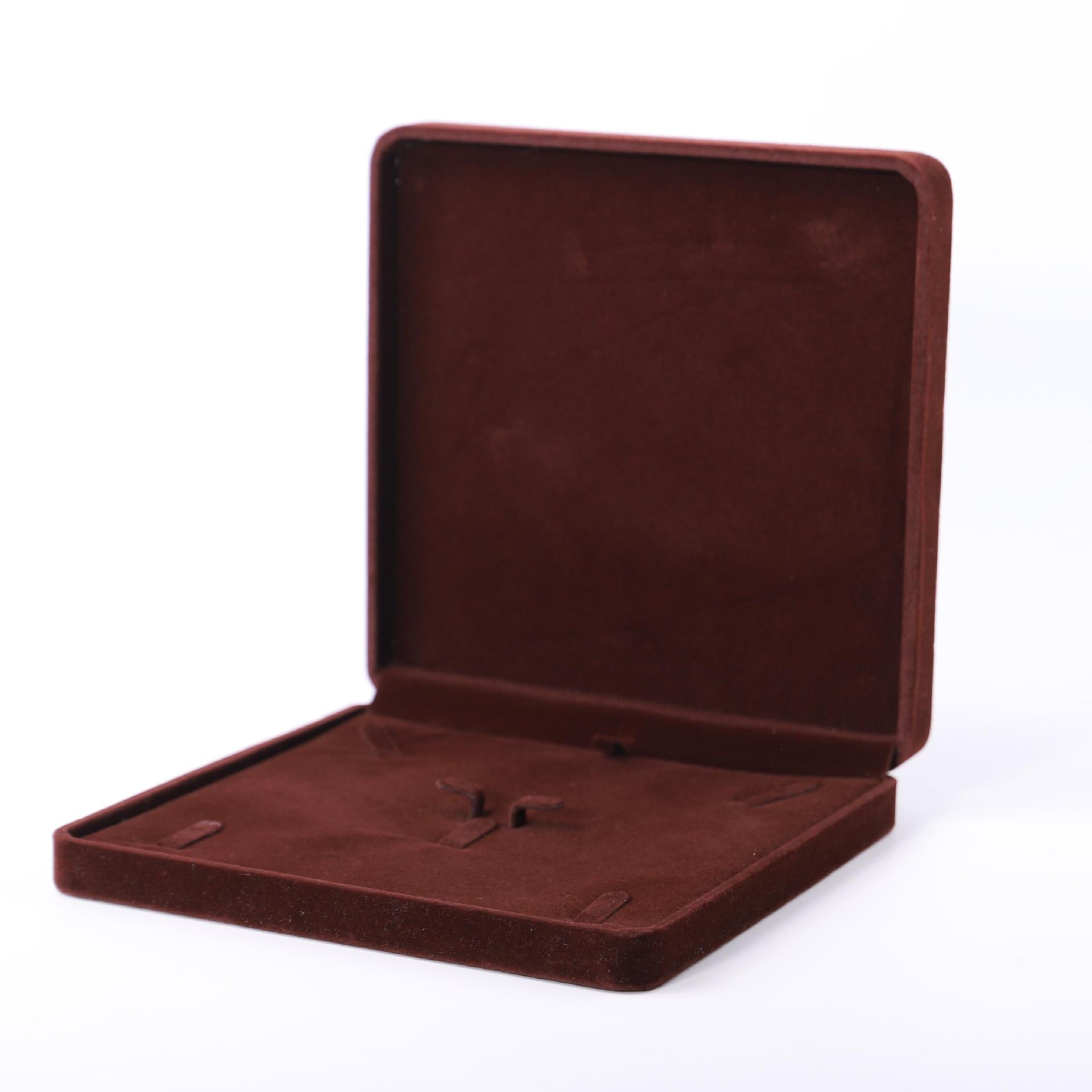 Fuente fábrica venta directa franela joyería caja de embalaje collar pendientes caja de anillo pulsera colgante caja de cadena de mano al por mayor