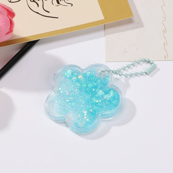 Small lake blue flower flow sand contains beads chain