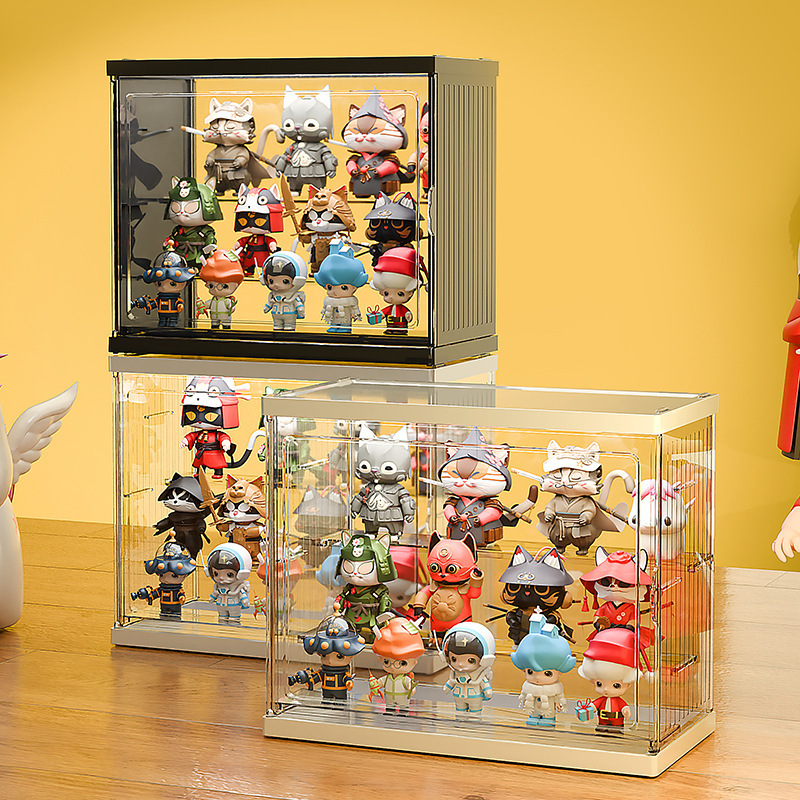 ブラインドボックス公仔収納展示棚透明防塵レゴ手作り置物展示棚泡マット展示箱|undefined