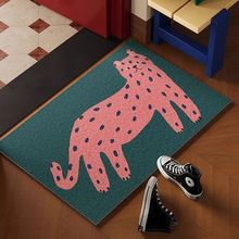 抽象动物入户门地垫丝圈耐磨可裁剪脚垫玄关耐脏易打理地垫防滑垫
