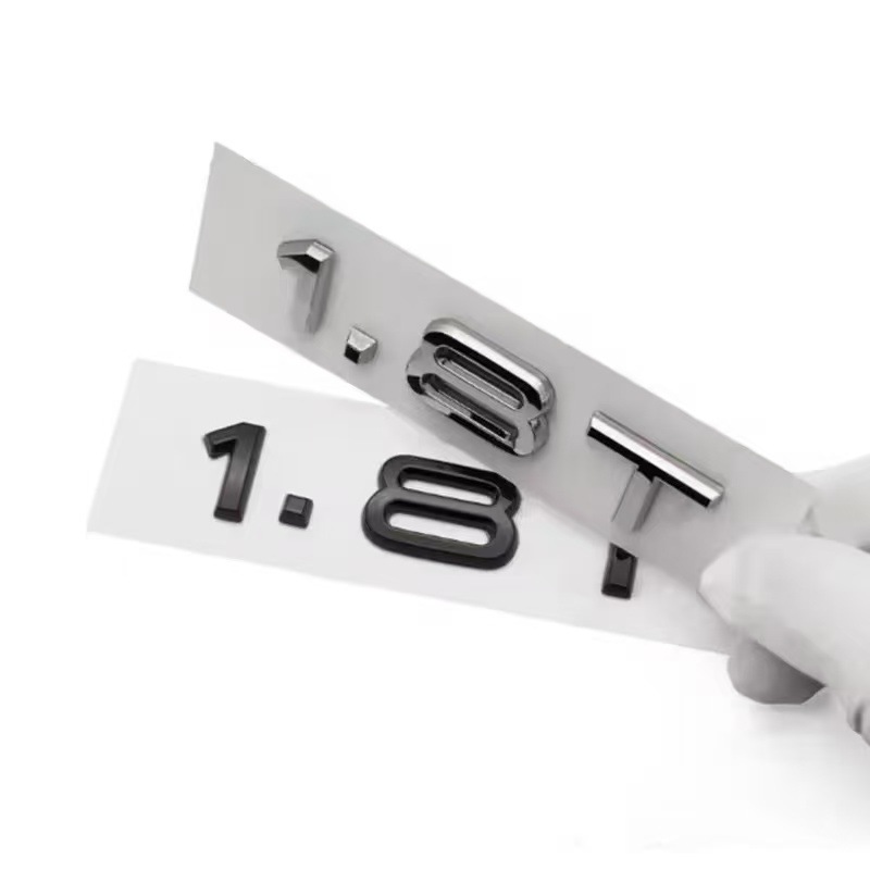 Suitable for Audi A3A4A5A6A7Q3Q5Q7 Car Logo Car Sticker Displacement Mark 2.0t 1.8t 3.0t Car Logo