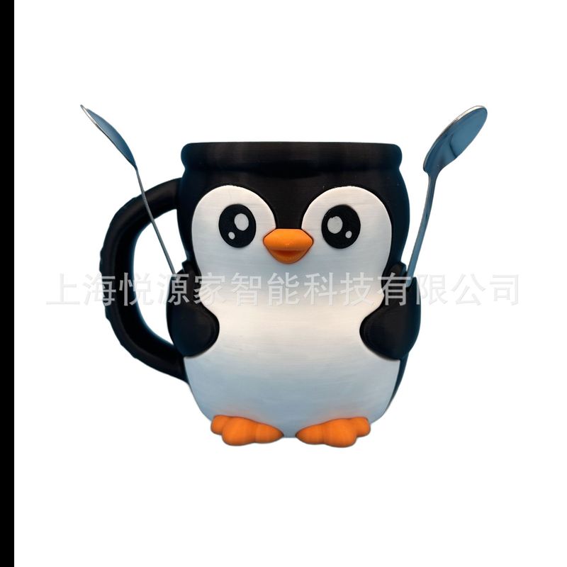 アマゾンPebbles the Penguin Ice Pint Holerペンギンアイスクリームカップ脱カップ|undefined