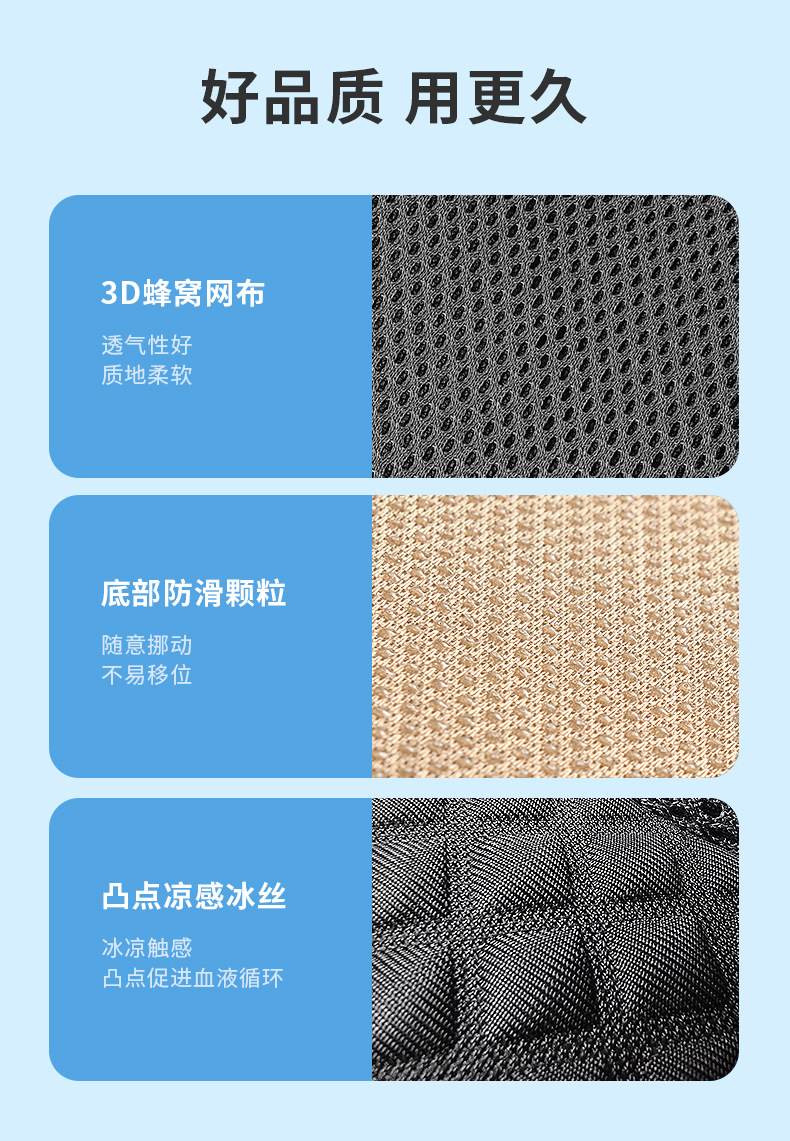 Car seat cushion summer ventilation seat cushion refrigeration seat cushion summer cold air ventilation cooling ice cushion seat cushion fan