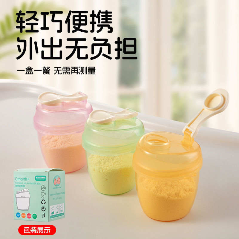 Milk Powder Packaging Box, Portable Out-And-Out Baby Meal, One-Compartment Small Box, Baby Artifact Bottle