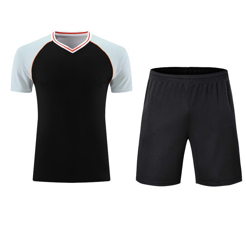 New Basketball Referee Clothing V-neck Top Short-sleeved Men's Summer Referee Clothing Long Shorts Sweat-absorbent Breathable suit 522