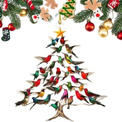 越境新品創意本クリスマスツリー自動車ストラップクリスマスアクリル装飾祝日家庭装飾品