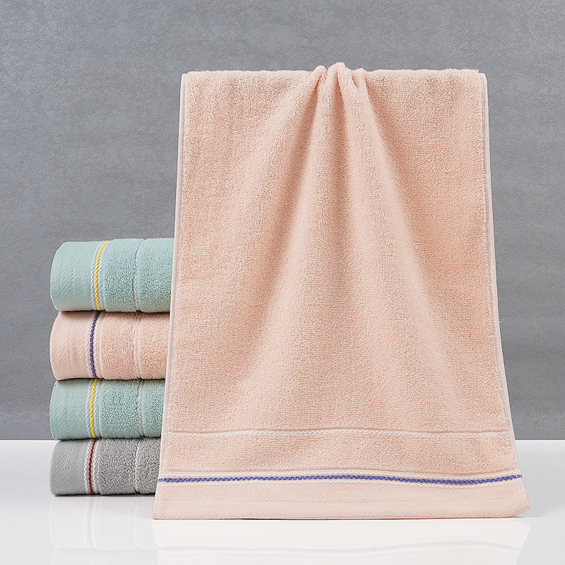 Towel Pure Cotton Custom Face Wash Absorbent Household Small Fresh Souvenir Towel Pure Cotton Wholesale Embroider Log Dropshipping