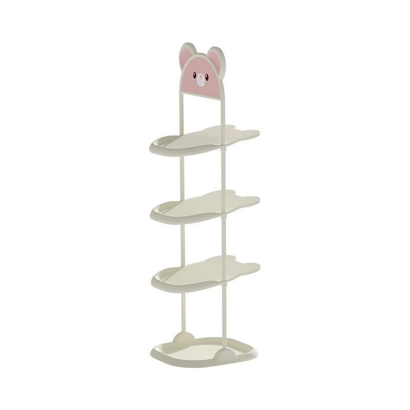 Estante de zapatos para niños, armario de zapatos simple especial para niños, hierro forjado ultra estrecho, espacio de ahorro de zapatos para bebés, estante de almacenamiento de zapatos lindo para el hogar