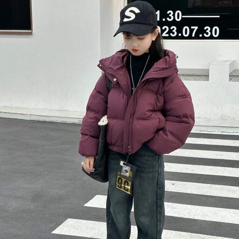 女童儿童冬装羽绒棉服2024新款洋气冬季加厚棉衣小女孩外套棉袄