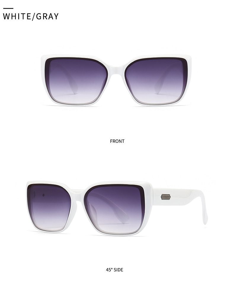 2023 foreign trade cross border metal accessories square frame sunglasses for men European and American street style sunglasses for women wholesale 9120_voghion.com