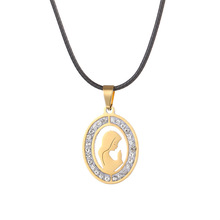 欧美热销爆款圣母玛利亚时尚气质项链女气质个性小众潮流锁骨链配