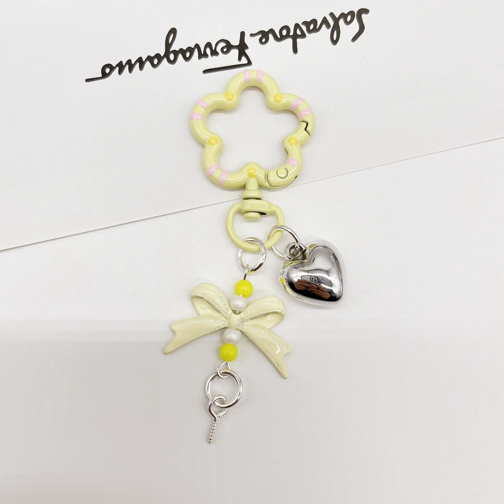 Universal keychain flower-shaped, accessories, flowered, DIY