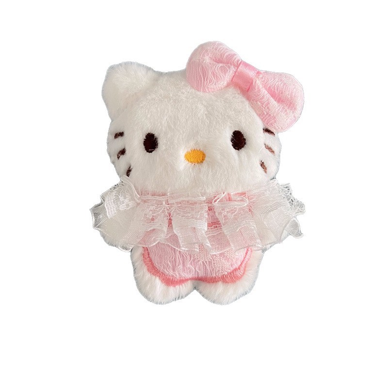 蕾丝裙子hellokitty毛绒公仔配件卡通玩偶胸针挂件diy包装饰辅料|undefined