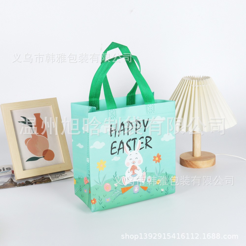Transfronterizo en stock Bolsa de regalo de Pascua Bolso de dibujos animados no tejido Bolso de decoración de fiesta tridimensional grande traje