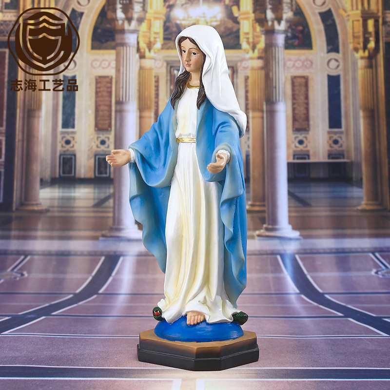 Suministro transfronterizo de adornos de figuras clásicas de 21.5 cm de altura, regalos para el Día de la Madre, artesanías decorativas de resina.