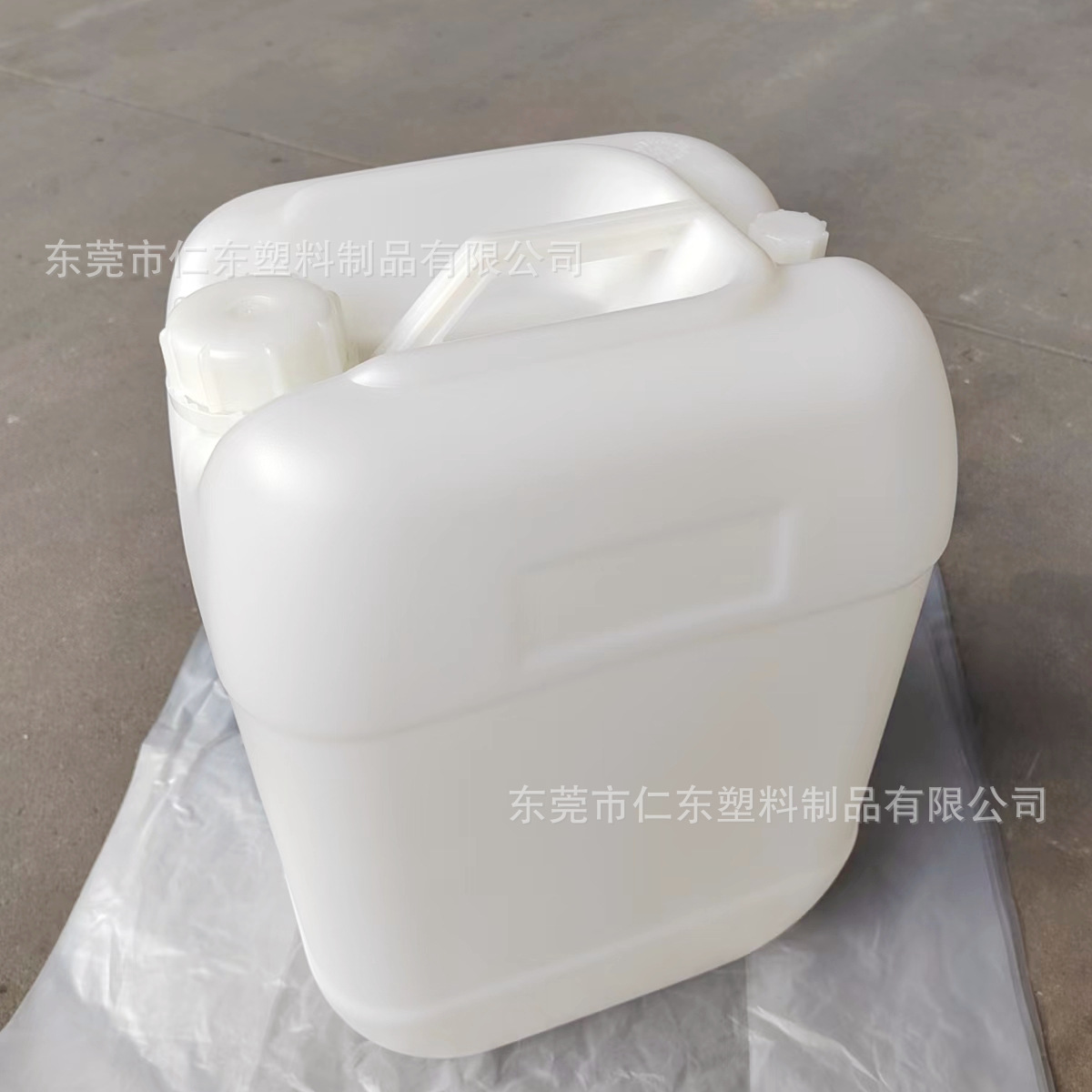 塑料包装桶厂家加厚塑料罐白色方桶水性色浆桶耐酸碱双口桶25L