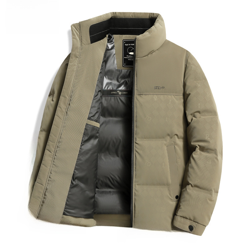 Windproof down jacket