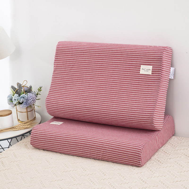 Ins良品ラテックス枕カバー一対の全綿ラテックス枕カバー60x40水洗い綿子供50x30|undefined