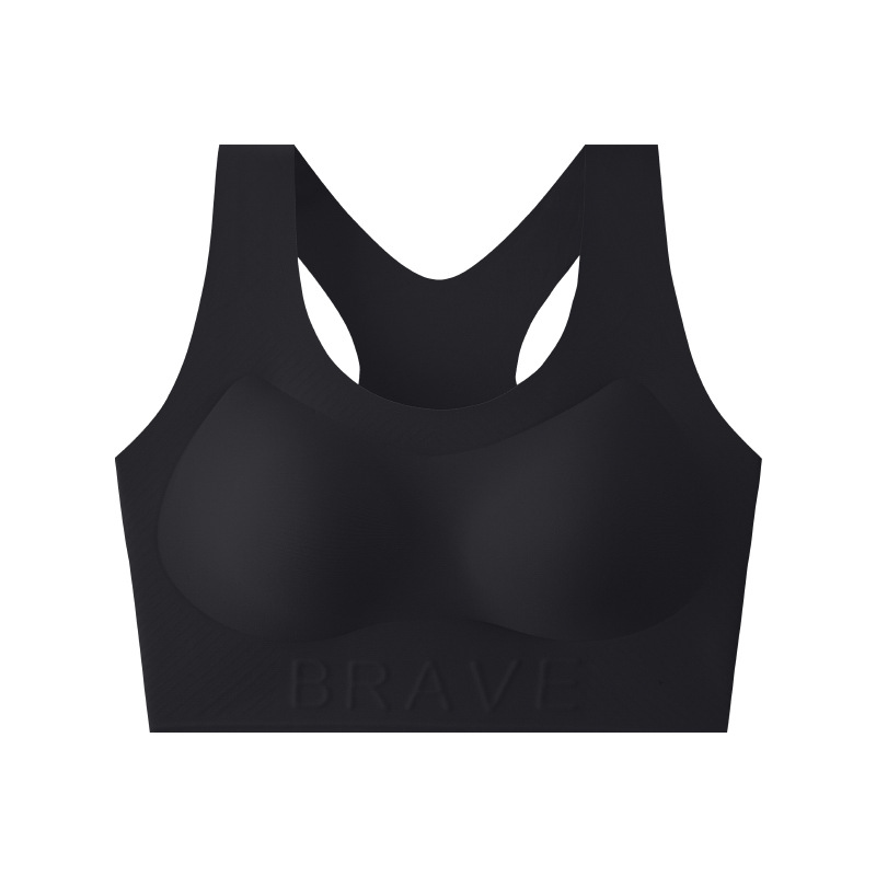 Botón de espalda ropa interior deportiva secado rápido antichoque integral taza fija para usar fuera de la espalda hermosa acondicionamiento chaleco de yoga bra