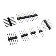 居中2.54mm加长单排针1*2P/3/4/6-40P塑胶直针针长17mm