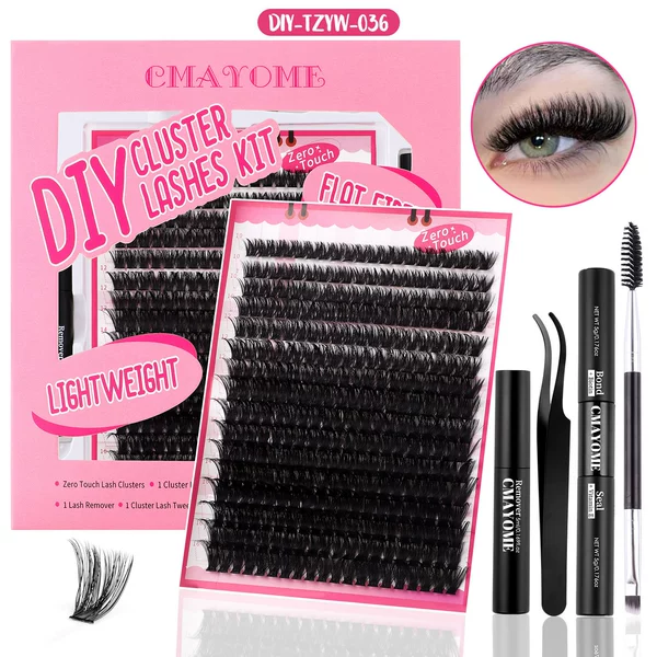 DIY-TZYW-036 (Black Double Elastic+Double-headed Brush+Disdin+Plastic Locks)