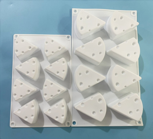 8-piece cheese cheese ice cream silicone mousse cake mold, chocolate grinder, eight-hole triangle