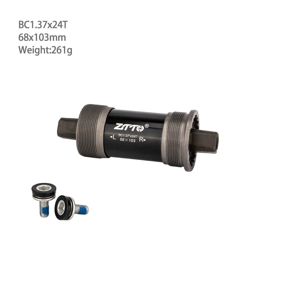 Bicicleta de carretera plegable de montaña ZTTO, eje cuadrado universal, eje central, cojinete, 68mm con tornillo impermeable