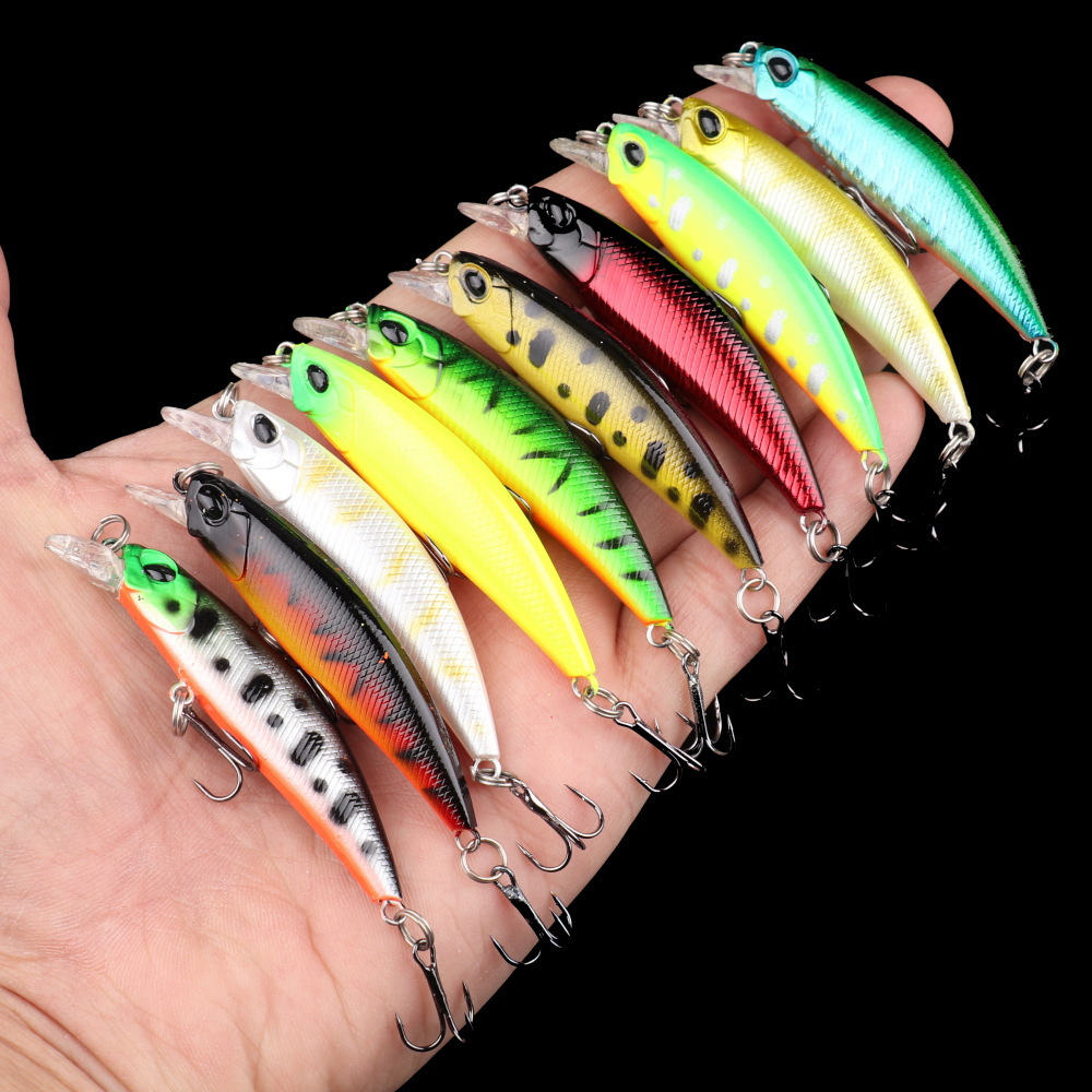 10g Weight Plastic Material Fish Pattern Unisex Gender 6.5cm Outdoor Fishing Artificial Minnow Lure Bait Wholesale 无