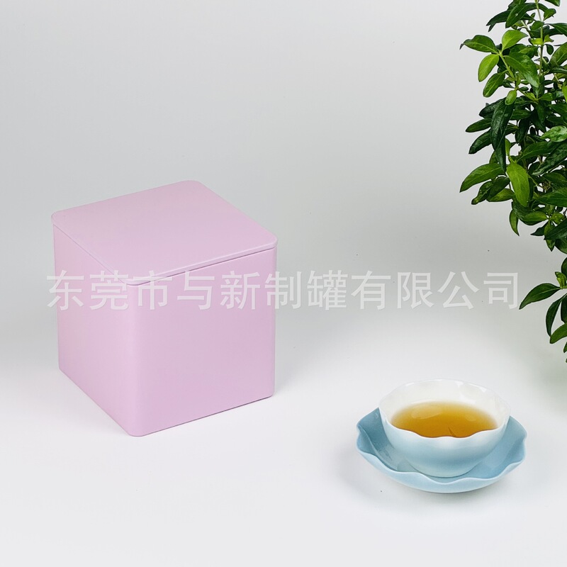 85mm纯色茶叶罐通用马口铁铁罐密封空盒长方形茶叶铁盒包装现货|undefined