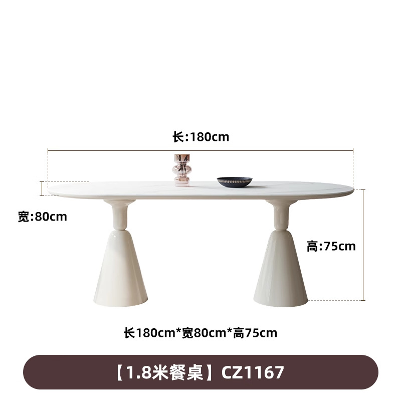 Danvance estilo francés crema de viento tabla de roca mesa de comedor red doméstica mesa de comedor silla pequeña casa rectangular mesa de comedor del Santo Grial